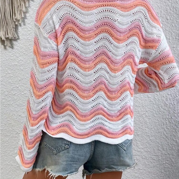 New chevron knit king sleeve sweater - Picture 4 of 6